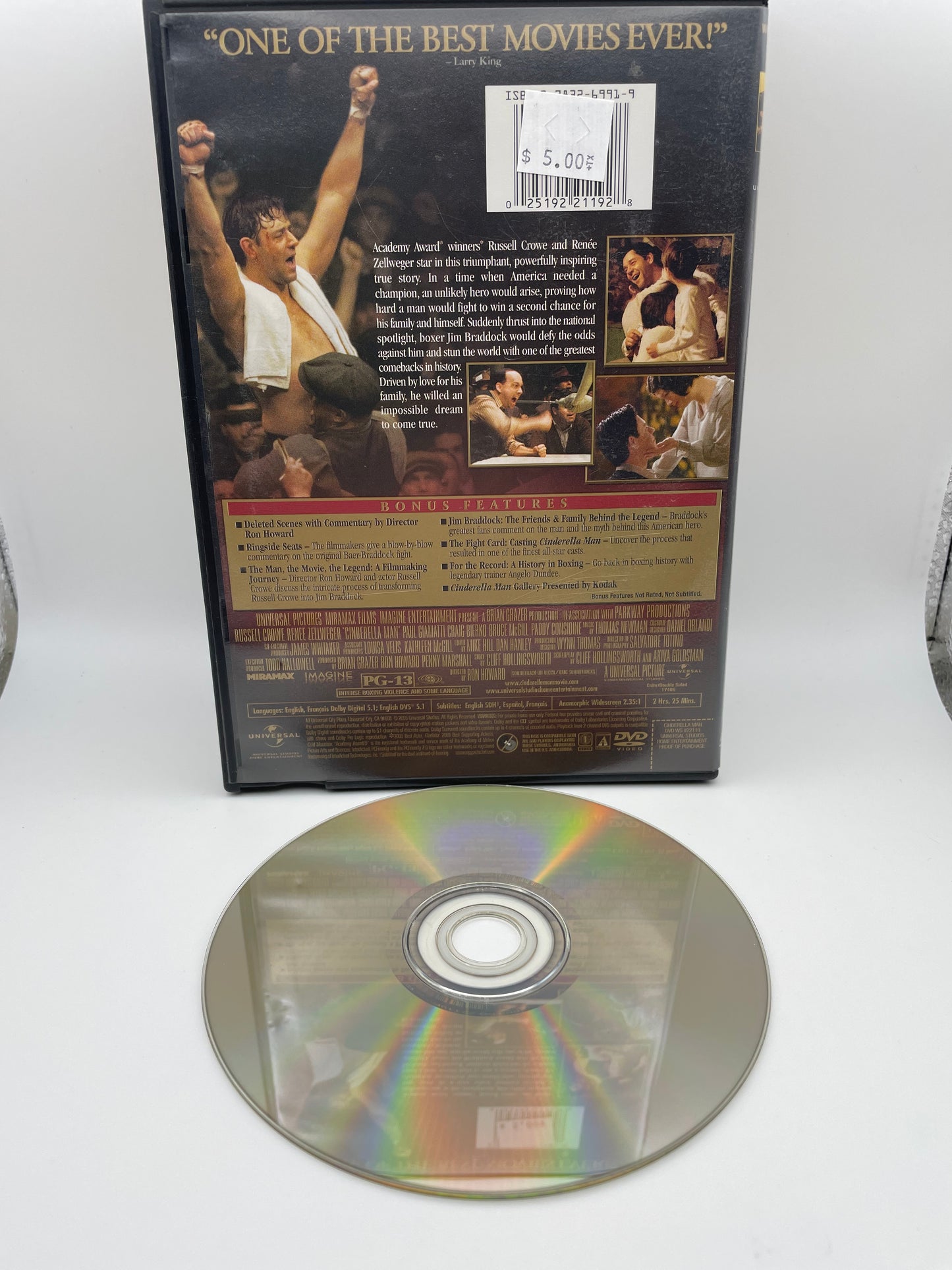 Dvd - Cinderella Man 2005 #100517