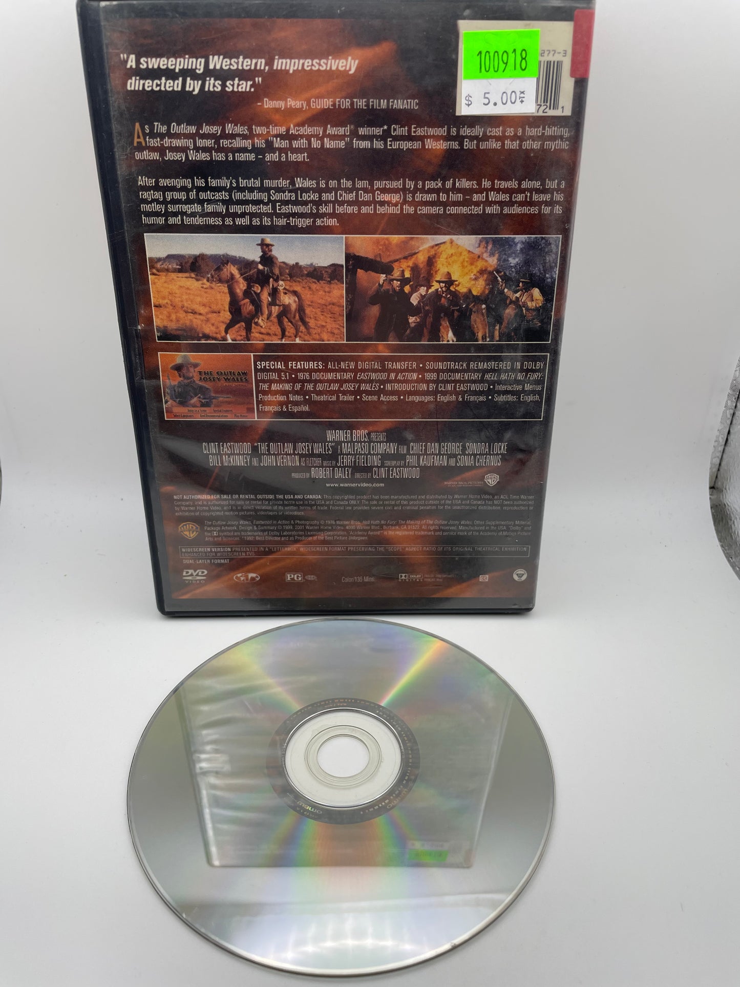 DVD - Outlaw Josey Wales #100918