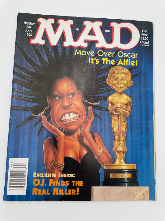Mad Magazine - Whoopie Goldberg #344 - April 1996 #101532