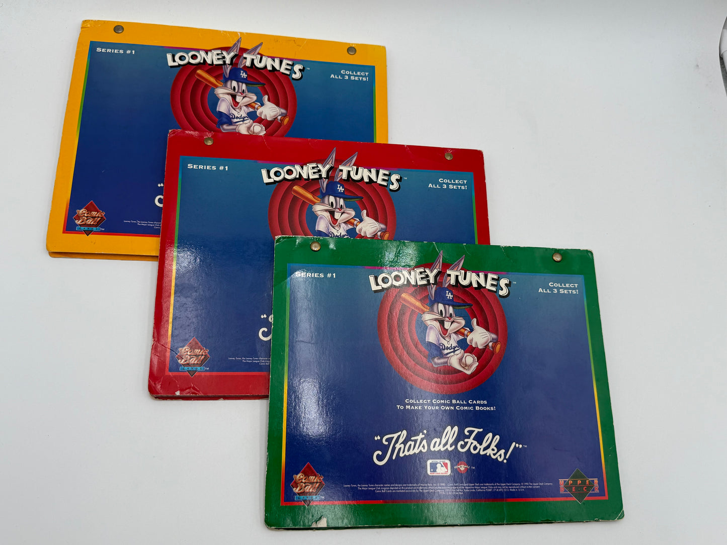 Looney Tunes - Upper Deck - Comic Ball Card Albums - Set of 3 1990 #105567