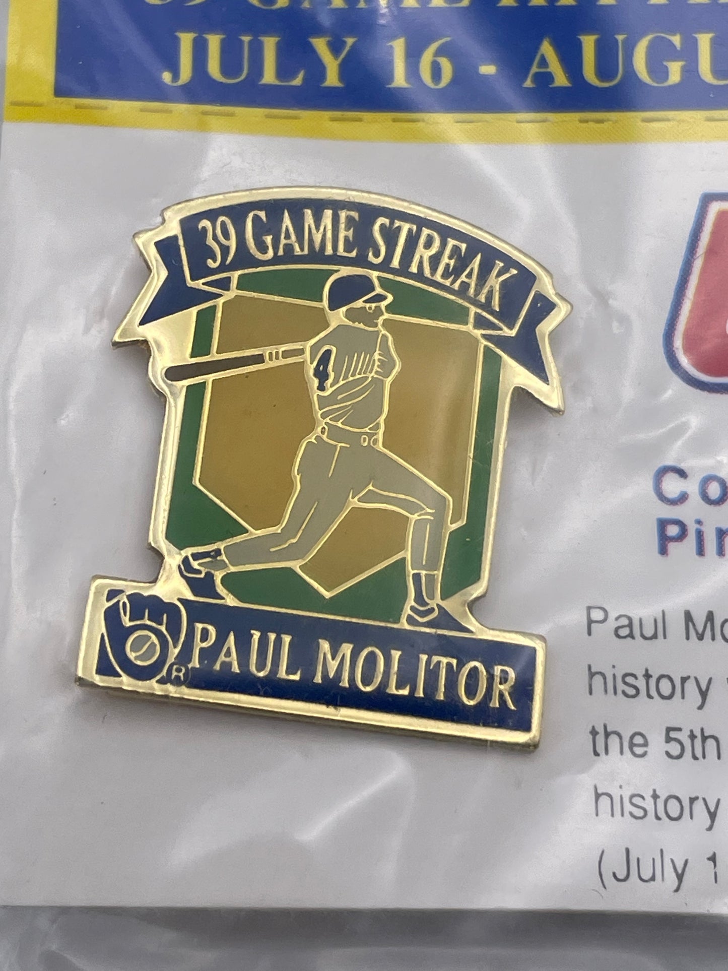 Commemorative Pin Collection - #1 Paul Molitor #101873