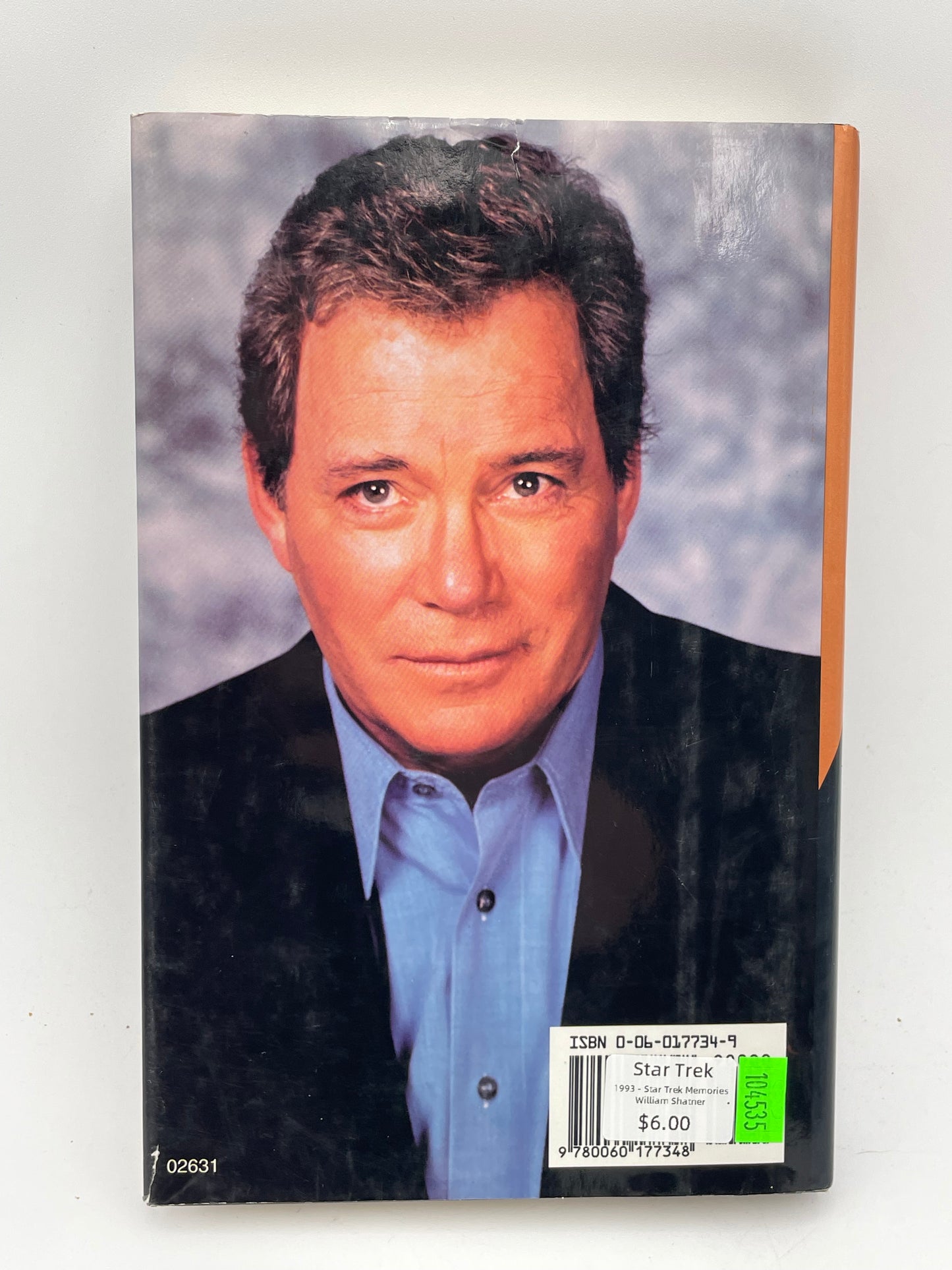 Star Trek - Book Hard Cover - Star Trek Memories William Shatner 1993 #104535