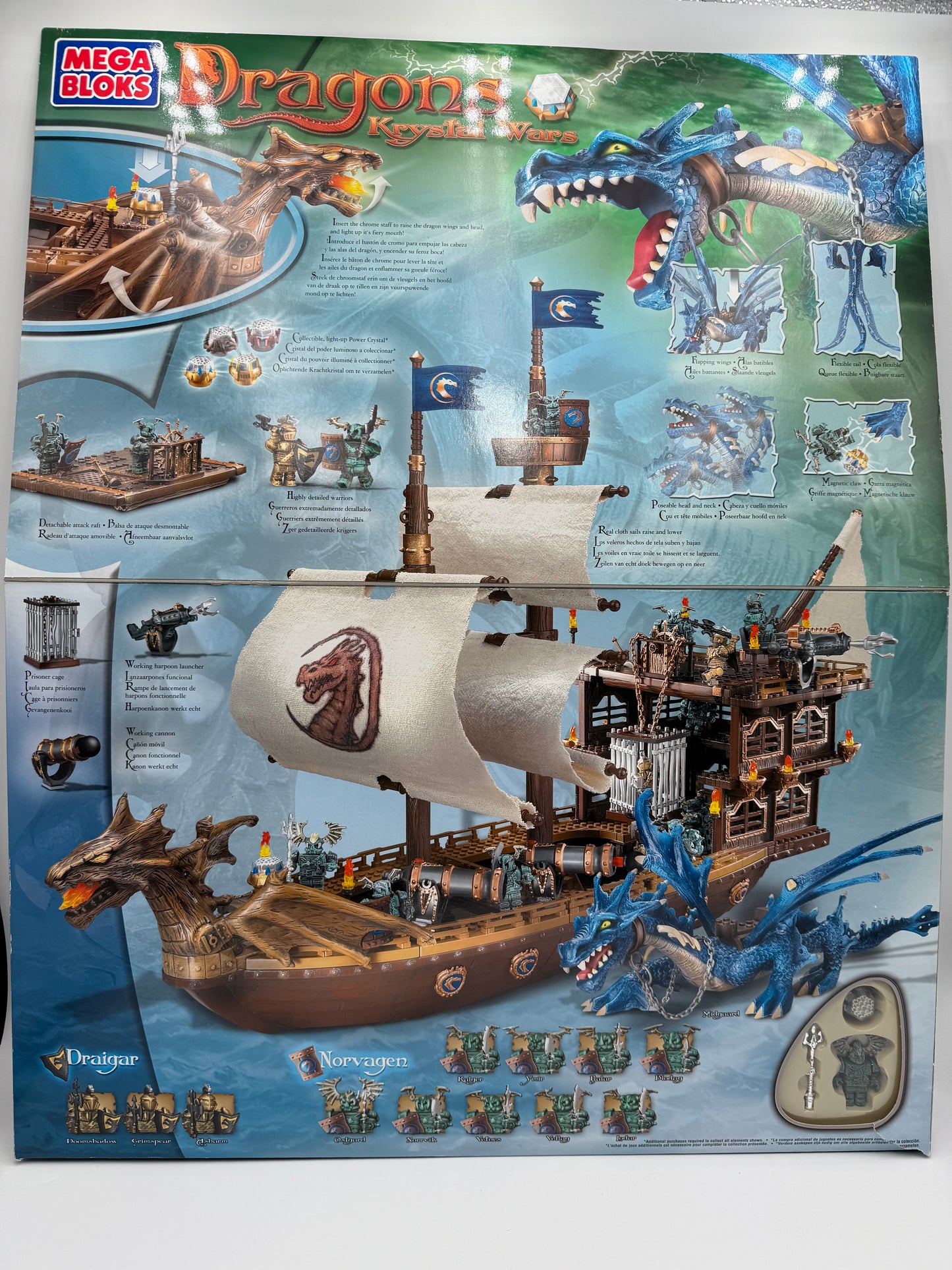 Mega Bloks - Dragons Krystal Wars - Man O War 9895 - 2003 #104937