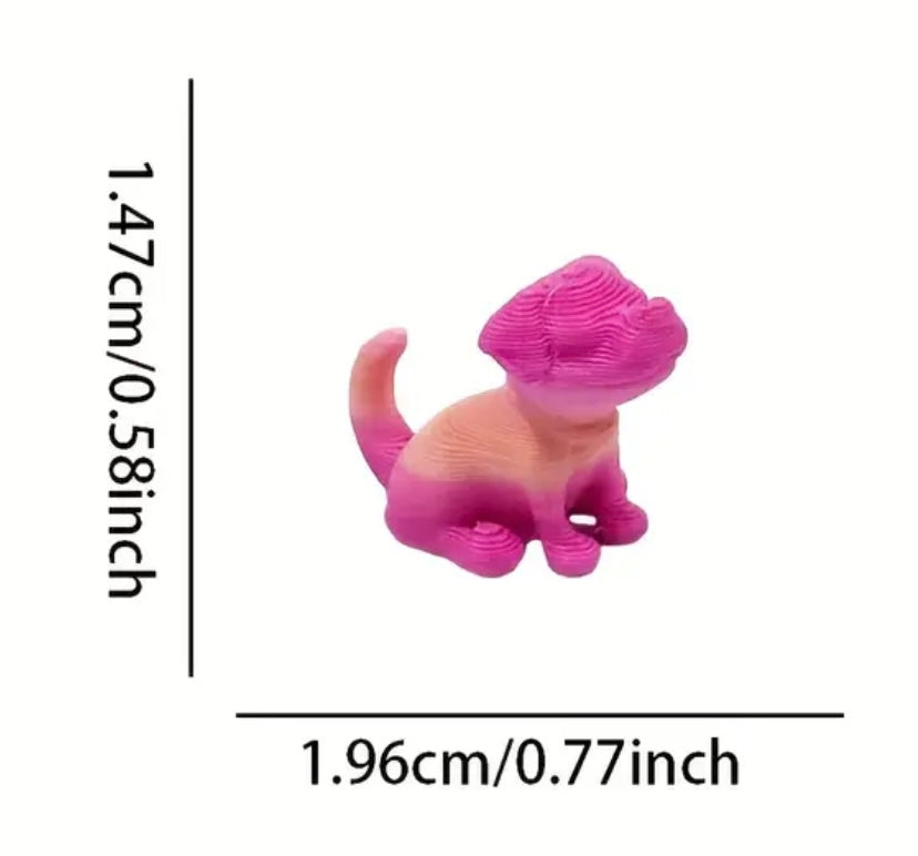 Mini Resin / 3D Print - Puppy - Assorted Colors #107201