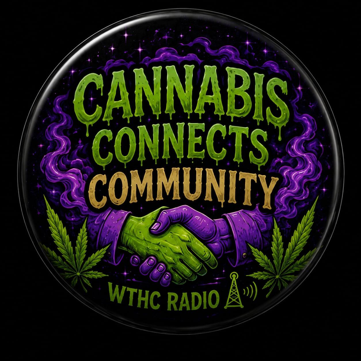 Buttons - WTHC-Radio - Cannabis Connects Community