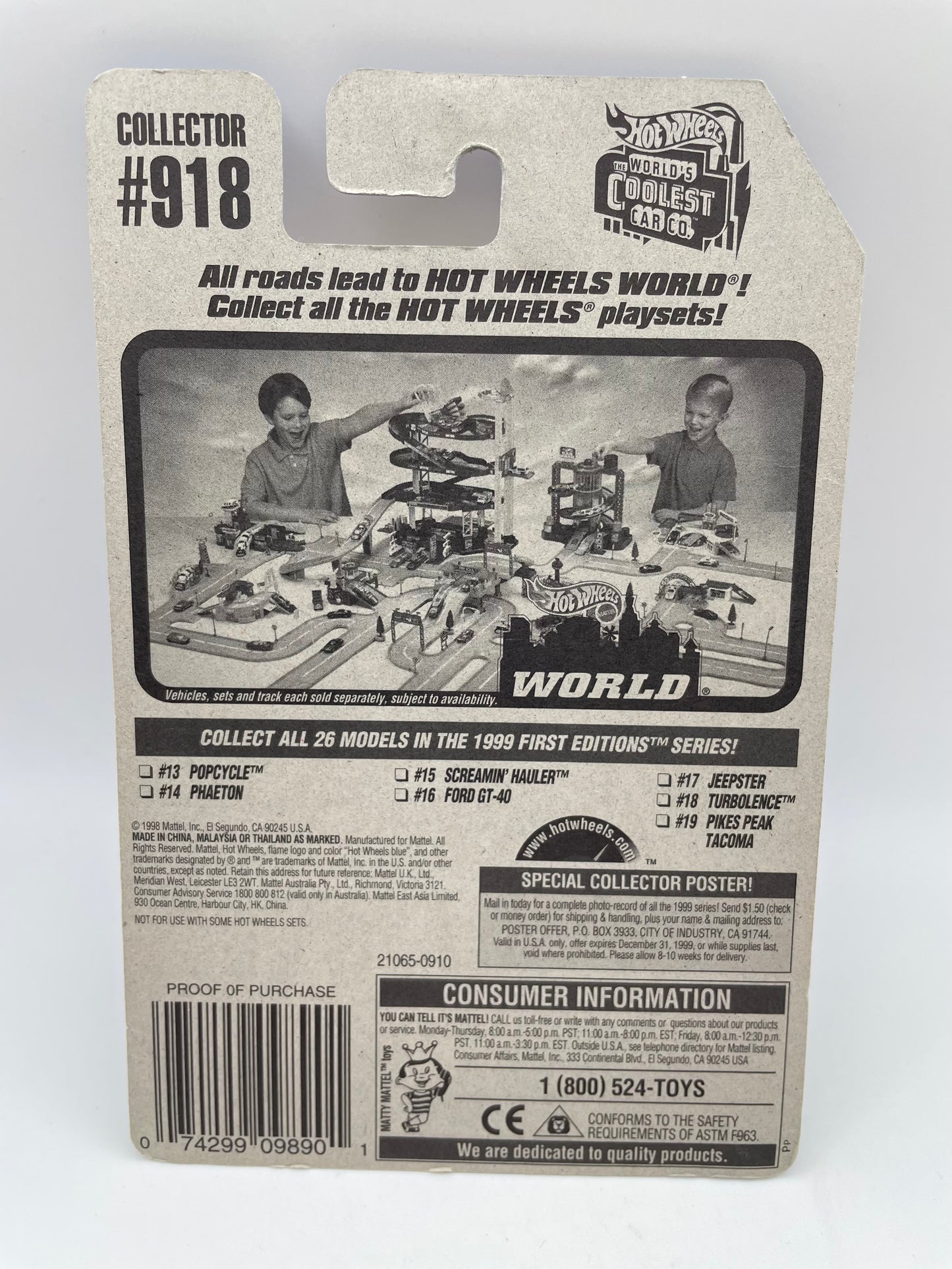 Hot Wheels - Screamin’ Hauler #918 - 1998 #101930