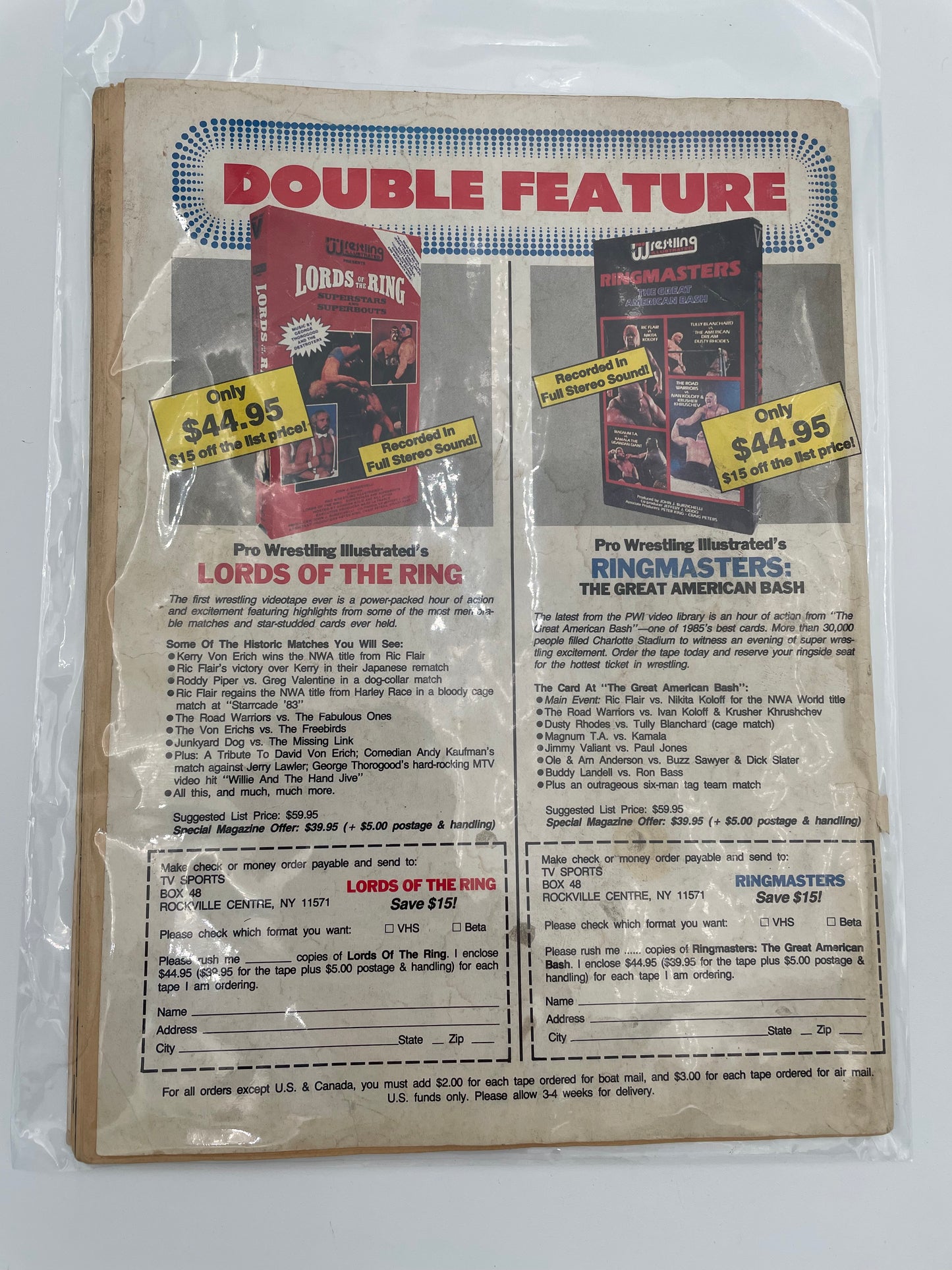 Sports Review Wrestling - WWF Turmoil - October 1986 #101620