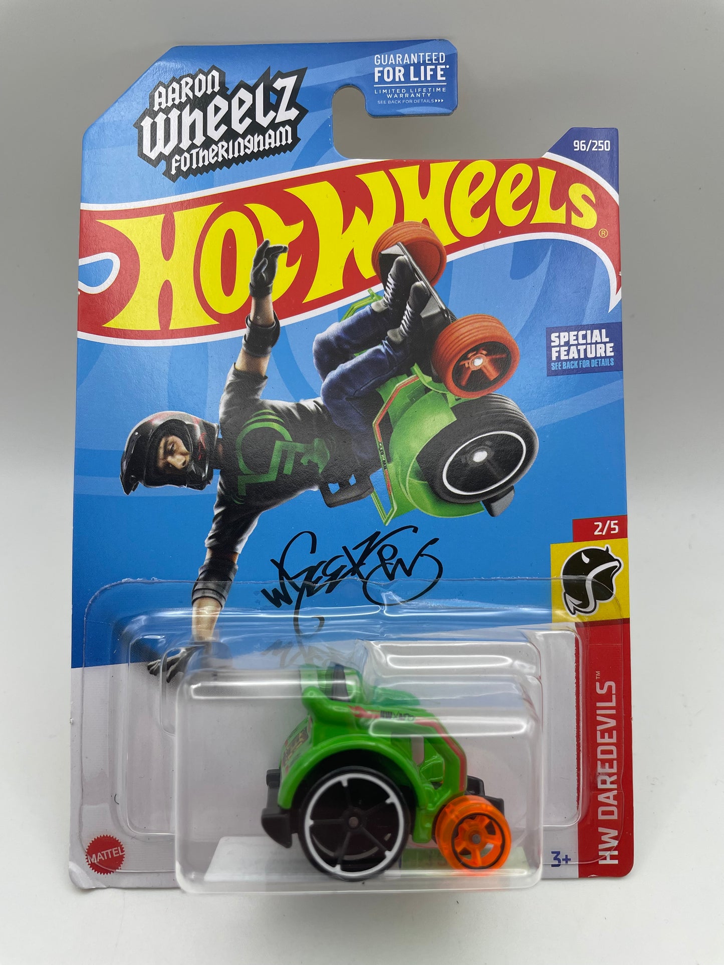 Hot Wheels - Daredevils #96 2/5 Wheelie Chair Green/Orange 2022 #103185