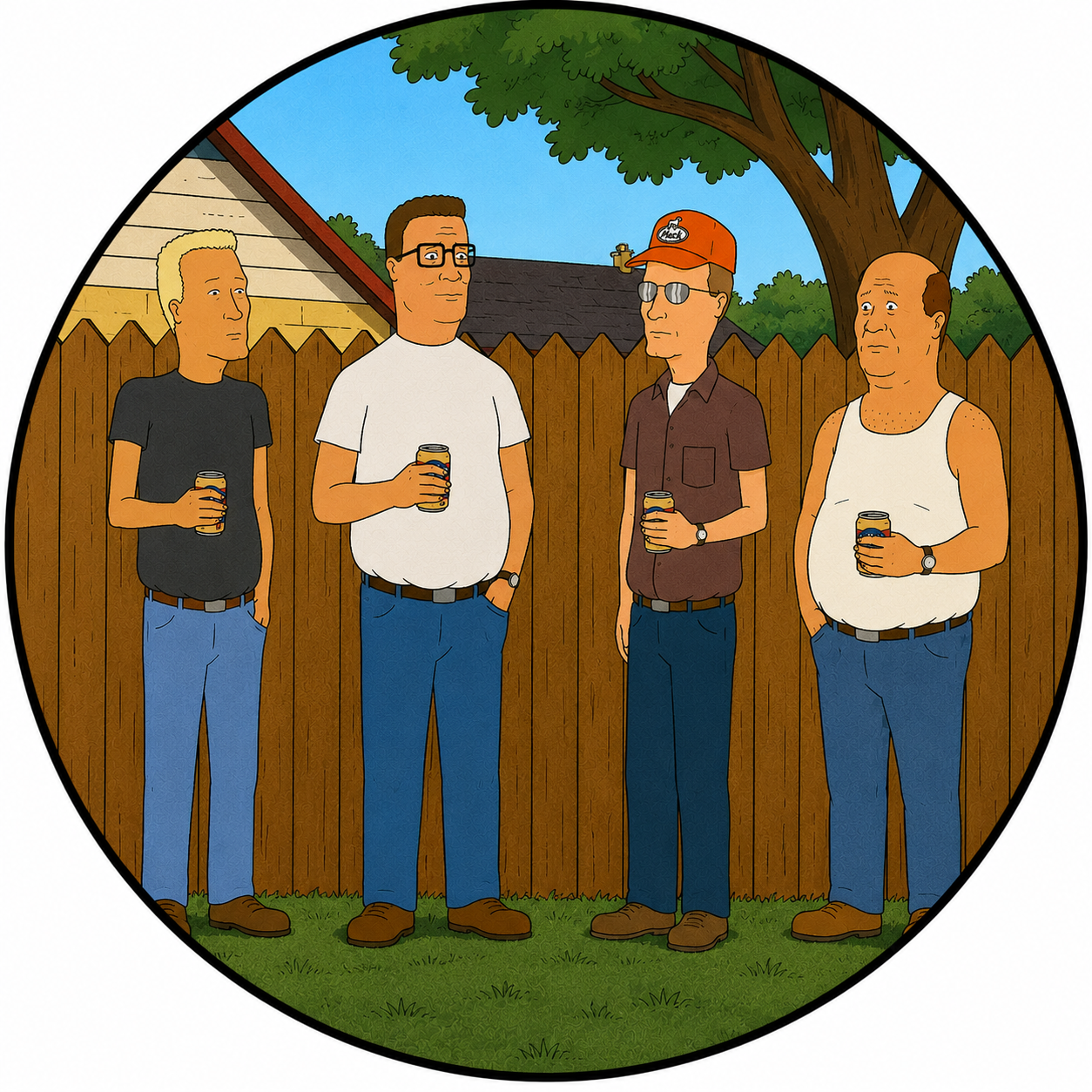 Button - 90s Theme - King of the Hill - Fence Talk