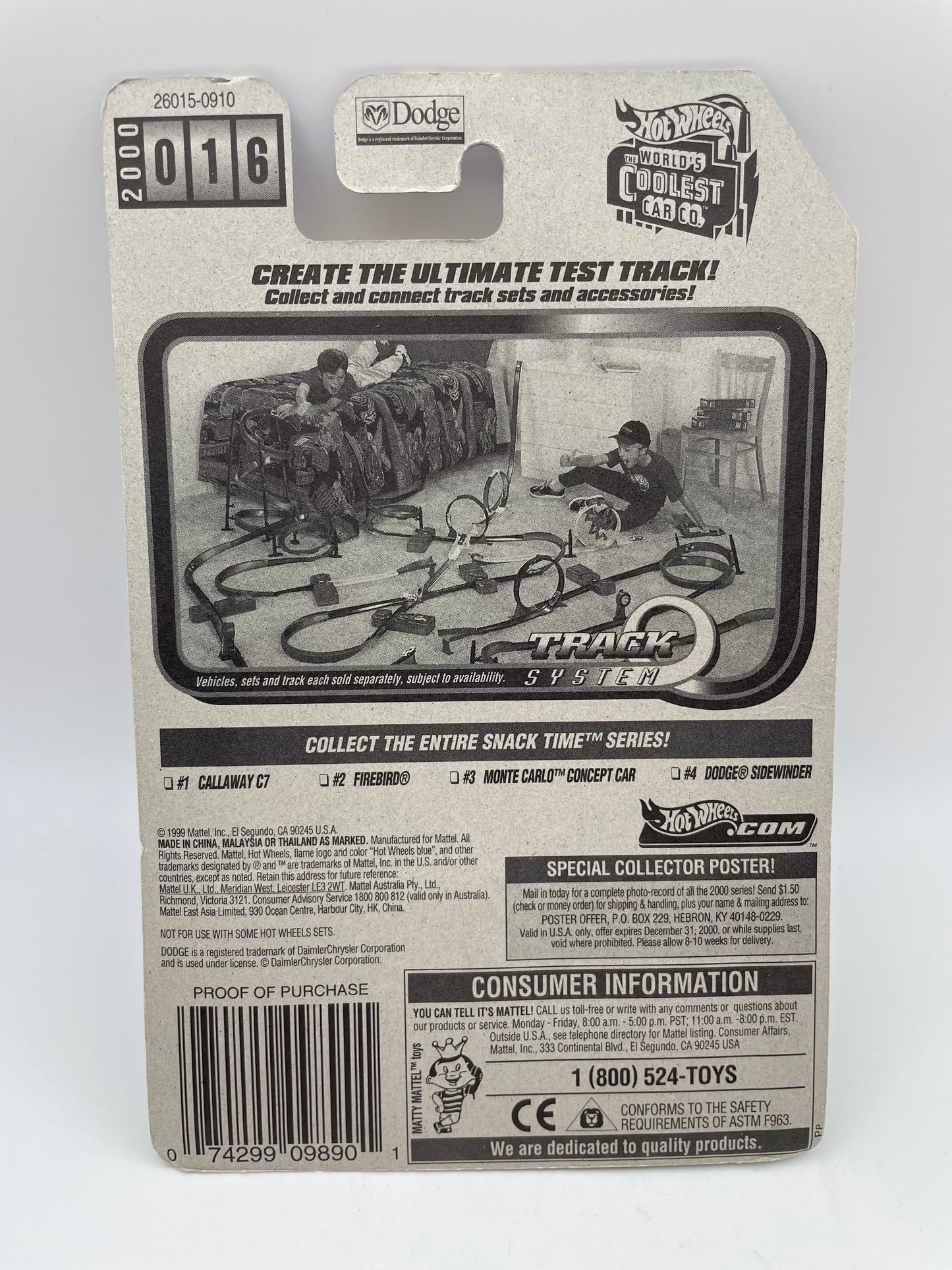 Hot Wheels - Dodge Sidewinder - Snack Time Series #016 - 1999 #101940