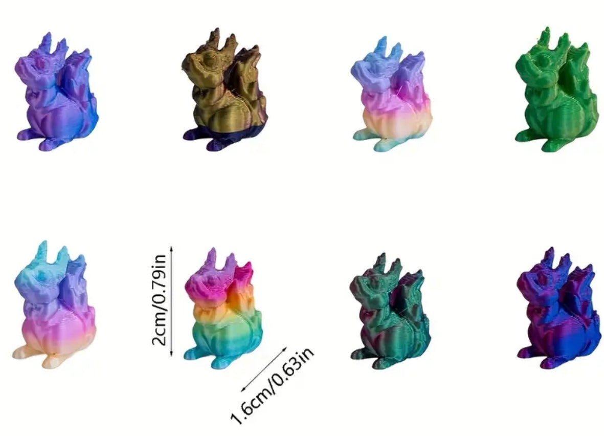 Mini Resin / 3D Print - Squirres - Assorted Colors #107189