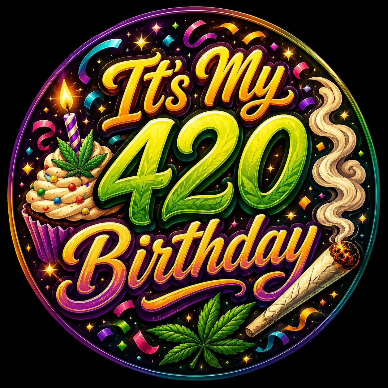 Buttons - WTHC-Radio - 420 Birthday #108017