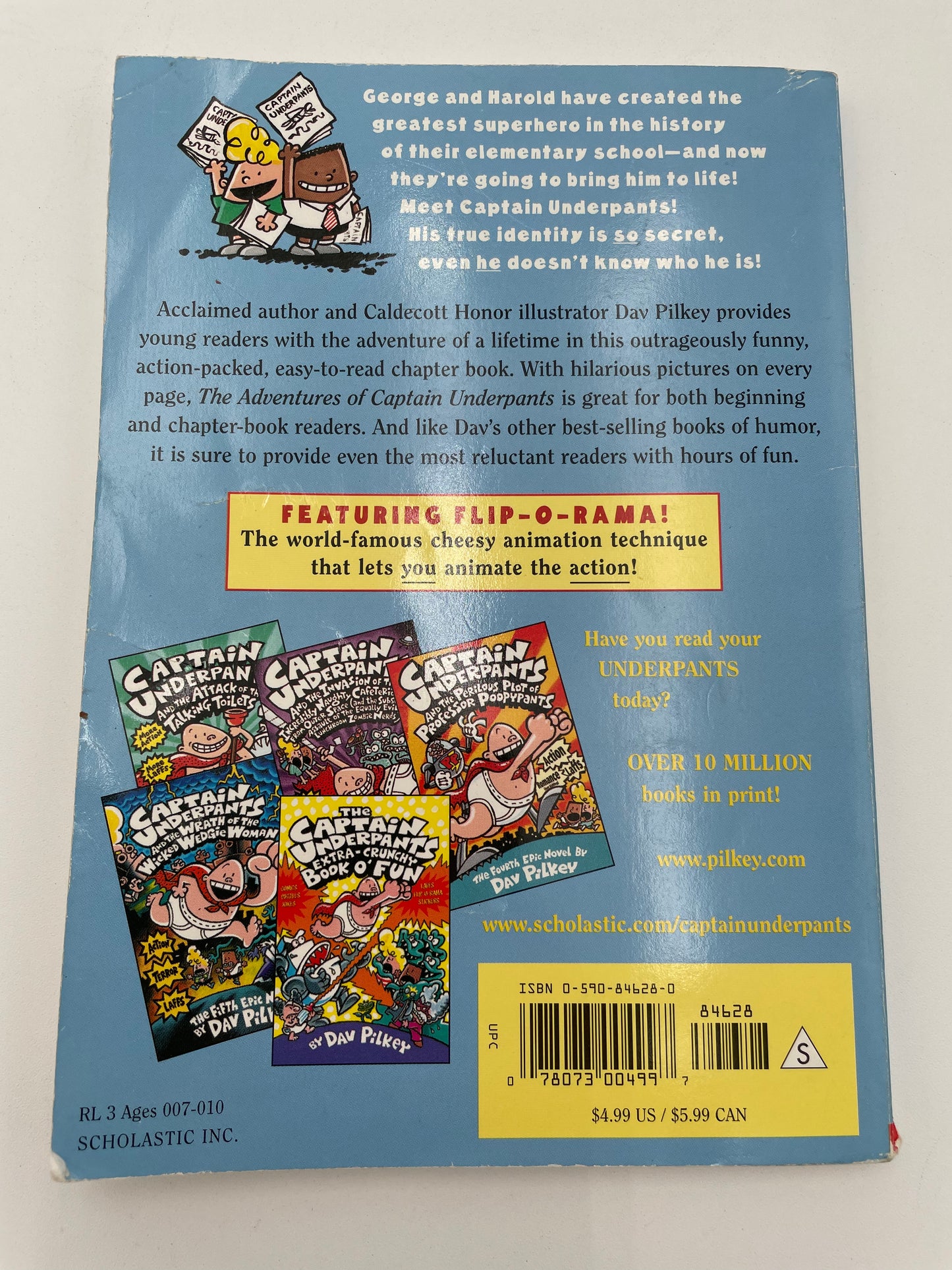 Captain Underpants Book - Adventures of.. 1997 #102019