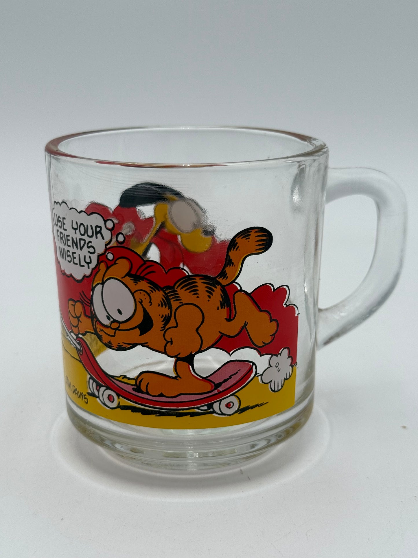 Garfield - McDonald’s - Glass Mug - Skateboard 1978 #105289