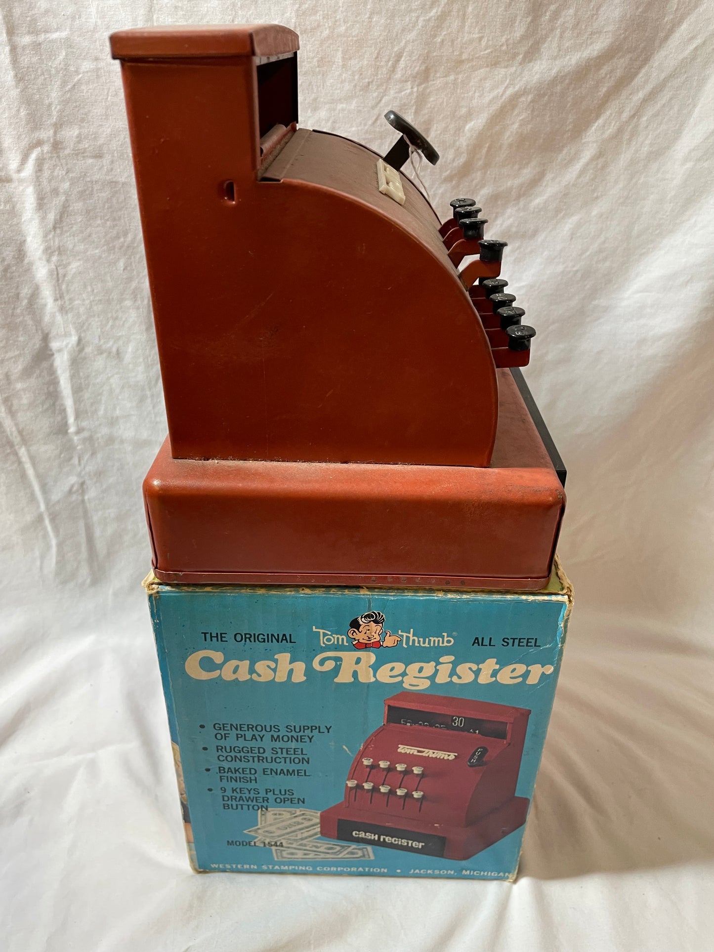 Tom Thumb Steel Cash Register 1950s #100214