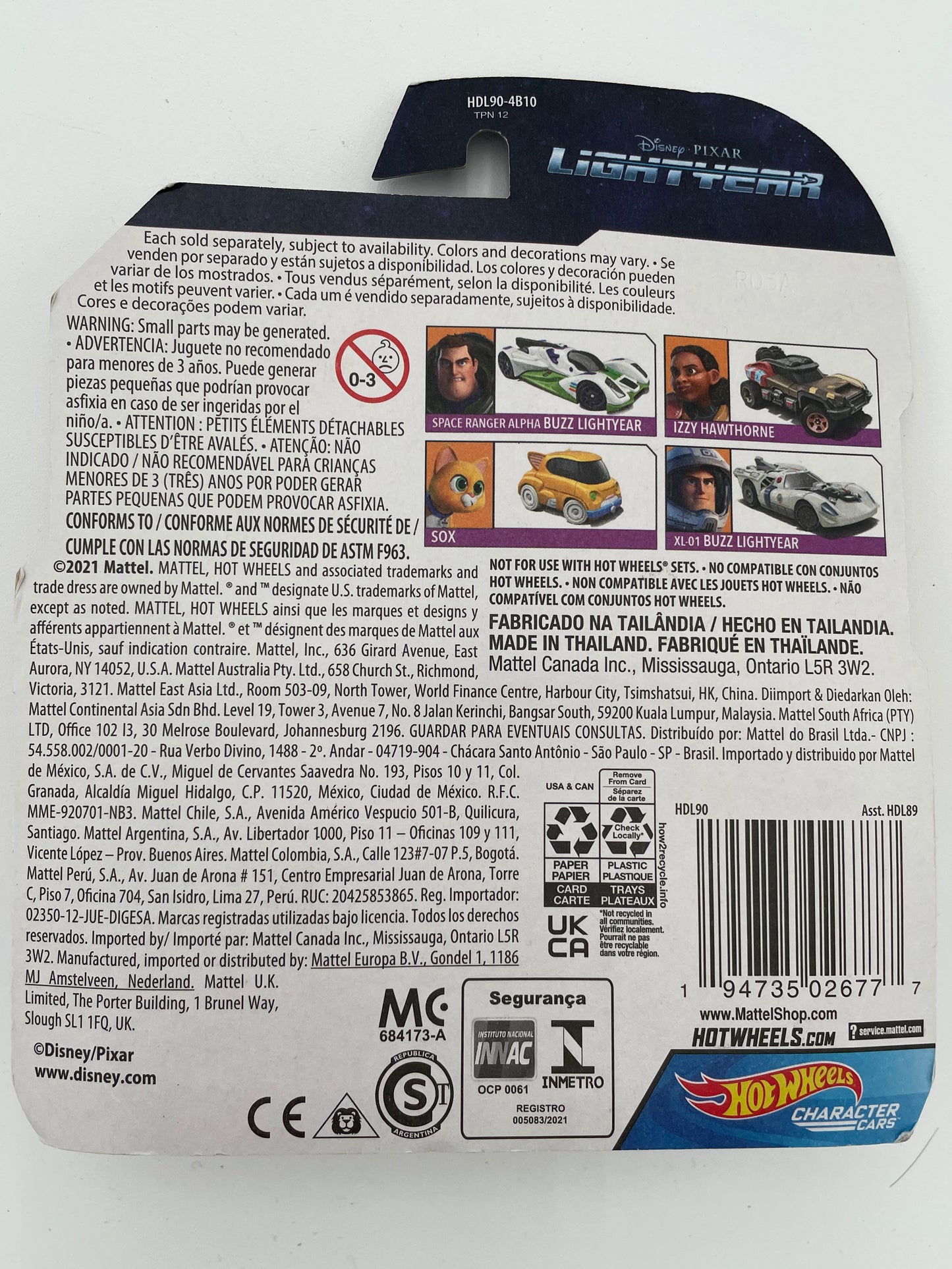 Hot Wheels - Disney - Lightyear - Space Ranger Alpha Buzz Lightyear 2021 #102530