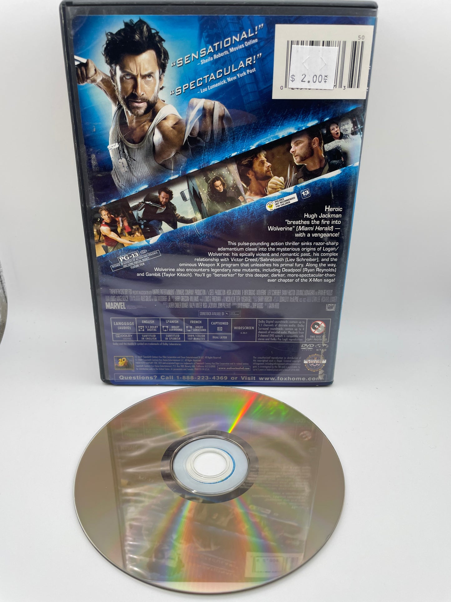 Dvd - Wolverine Xmen Origins 2009 #100568