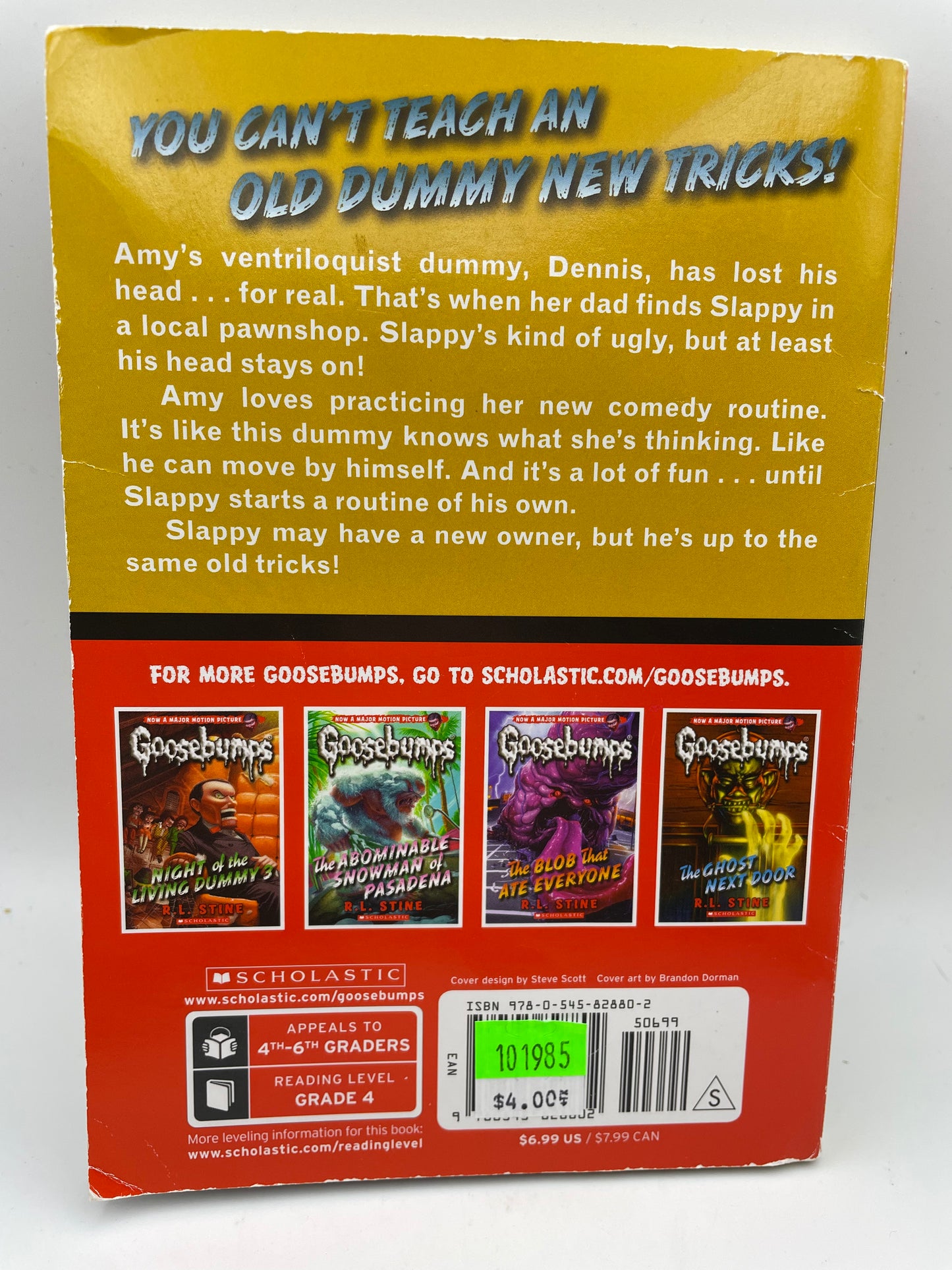 Goosebumps - RL Stine Book - Night of the Living Dummy 2 - 1995 #101985