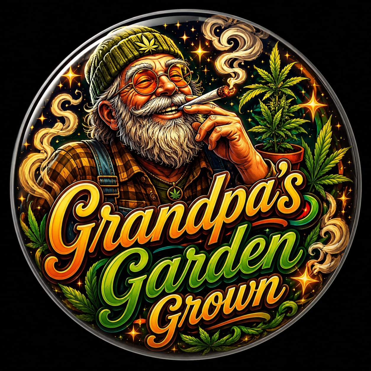 Buttons - WTHC-Radio - Garden Grown #108036