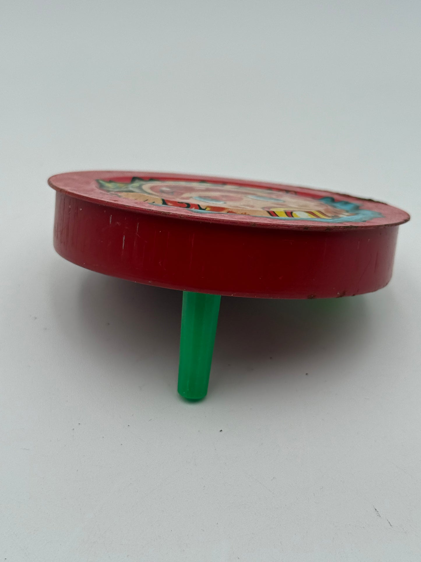 Tin Noisemaker - Vintage - Spinner - Circus Clown 1950s/60s #105449