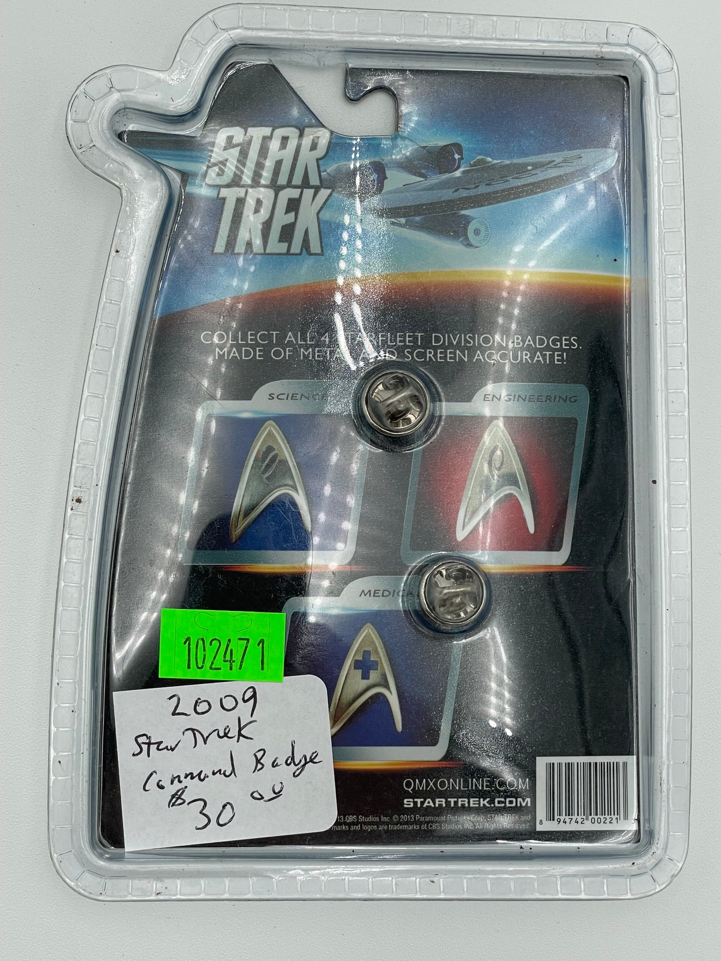 Star Trek Command Pin 2009 #102471