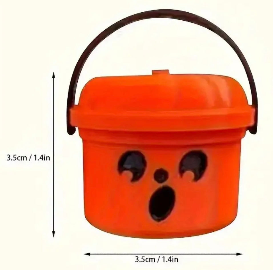 Resin / 3D Print - Mini Halloween Bucket - Assorted Styles & Colors #107221