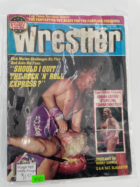 Victory Sports Wrestler Magazine - September 1986 #101623
