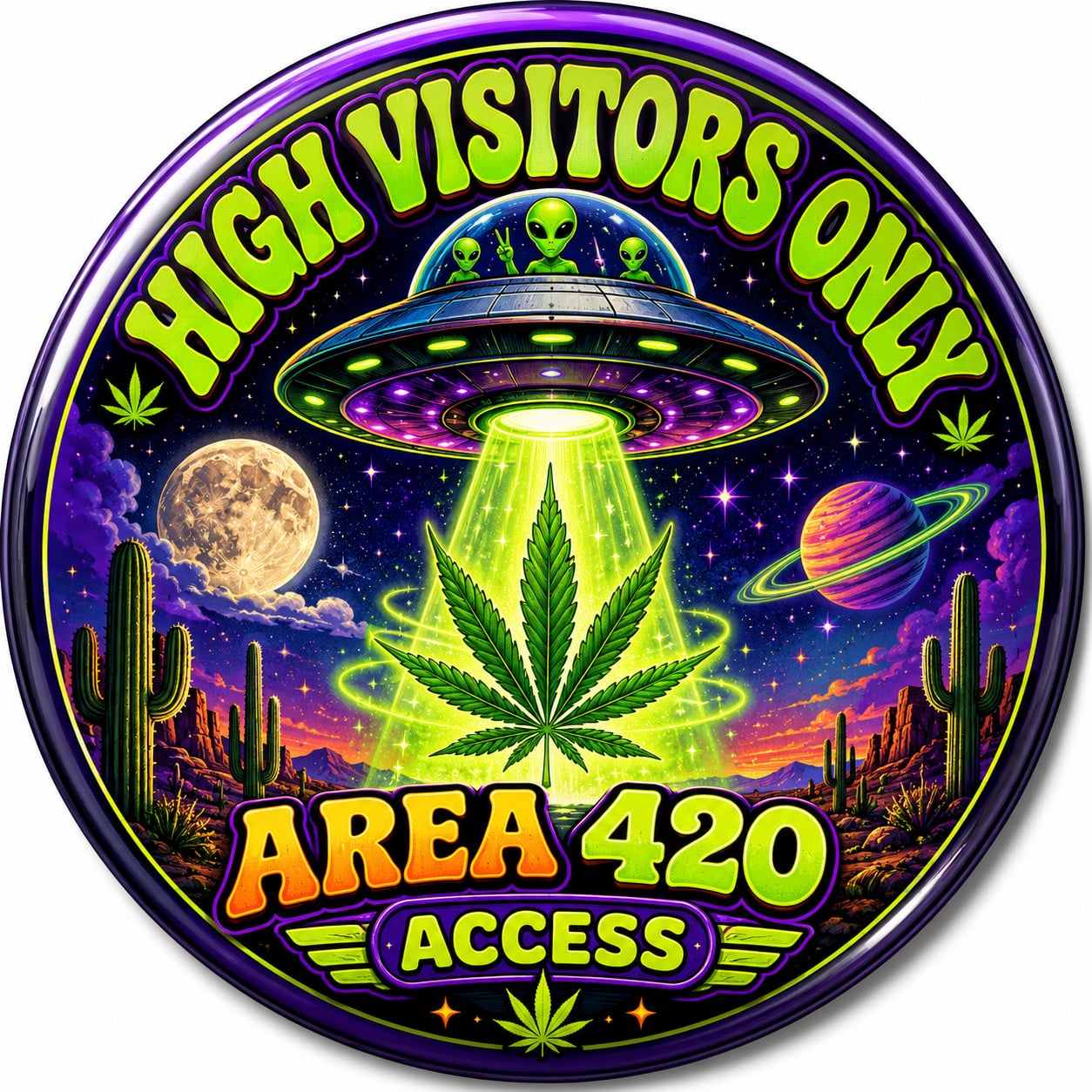 Buttons - WTHC-Radio - High Visitors Only #108056