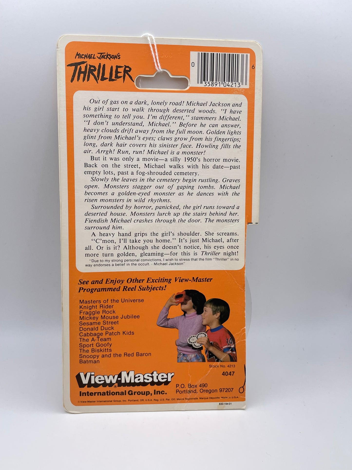 View Master - Michael Jackson Thriller Pack 1984 #103075