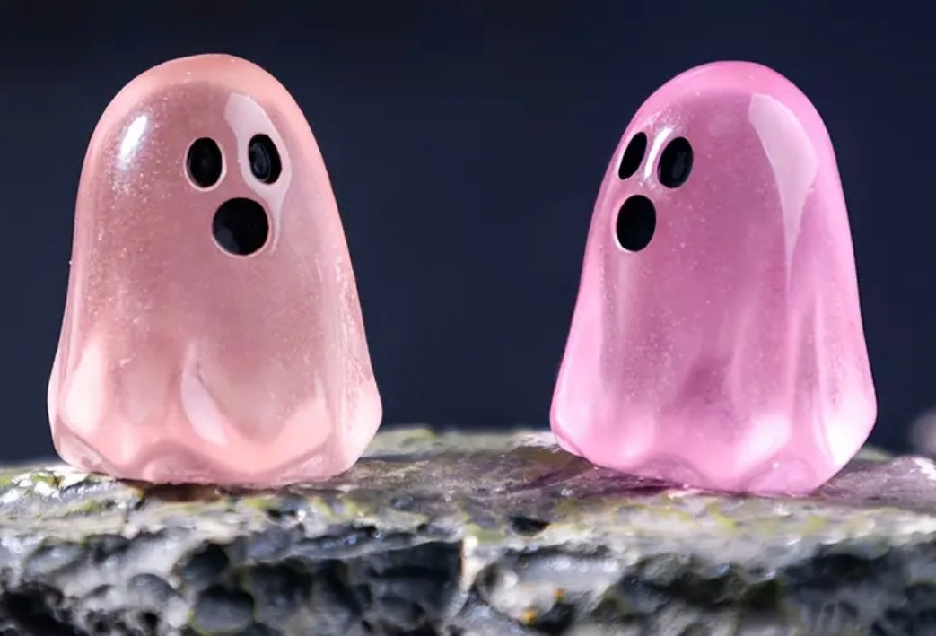 Mini Resin / 3D Print - Transparent Ghosts - Assorted Colors #107212