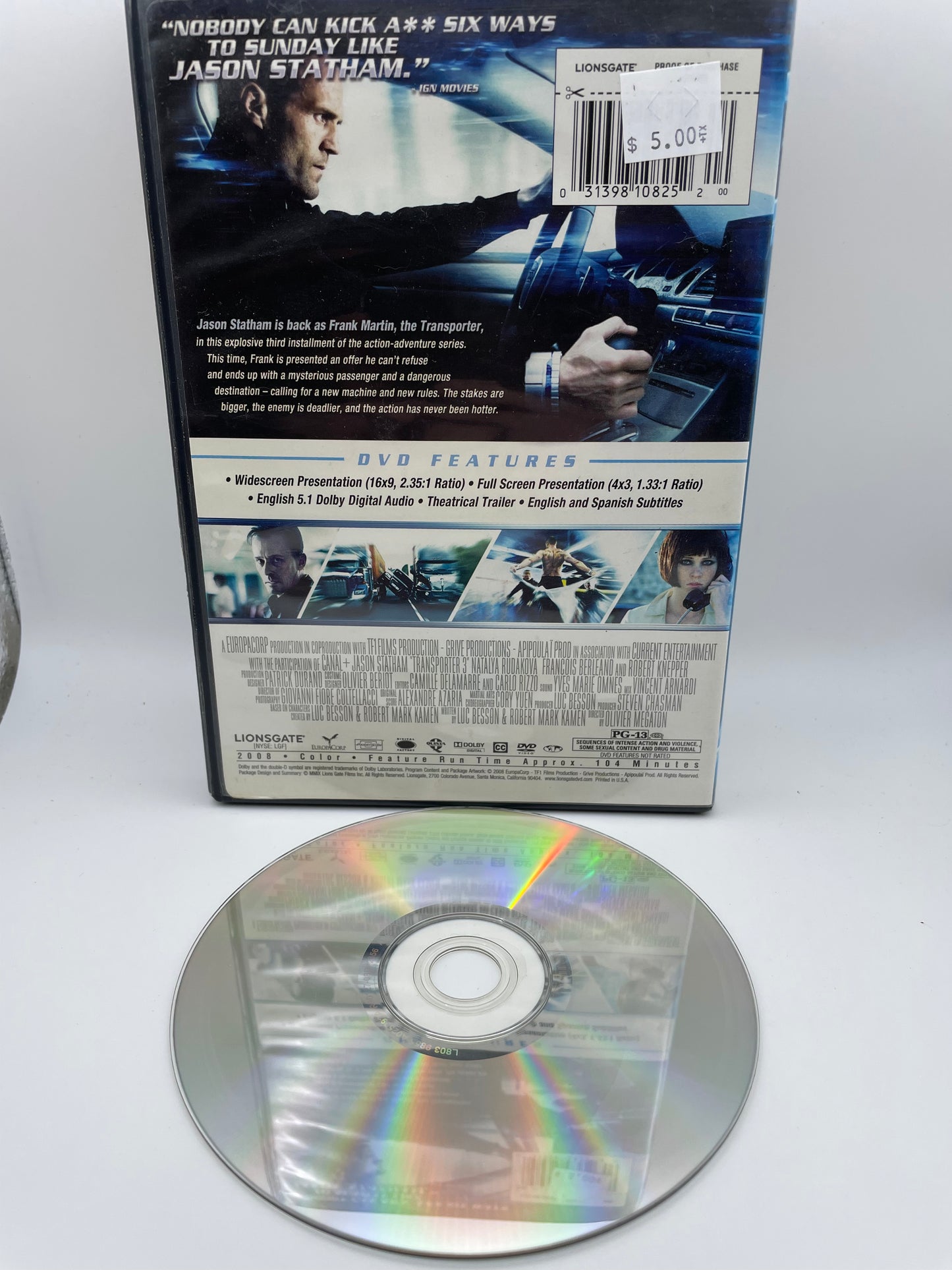 Dvd - Transporter 3 - 2008 #100600