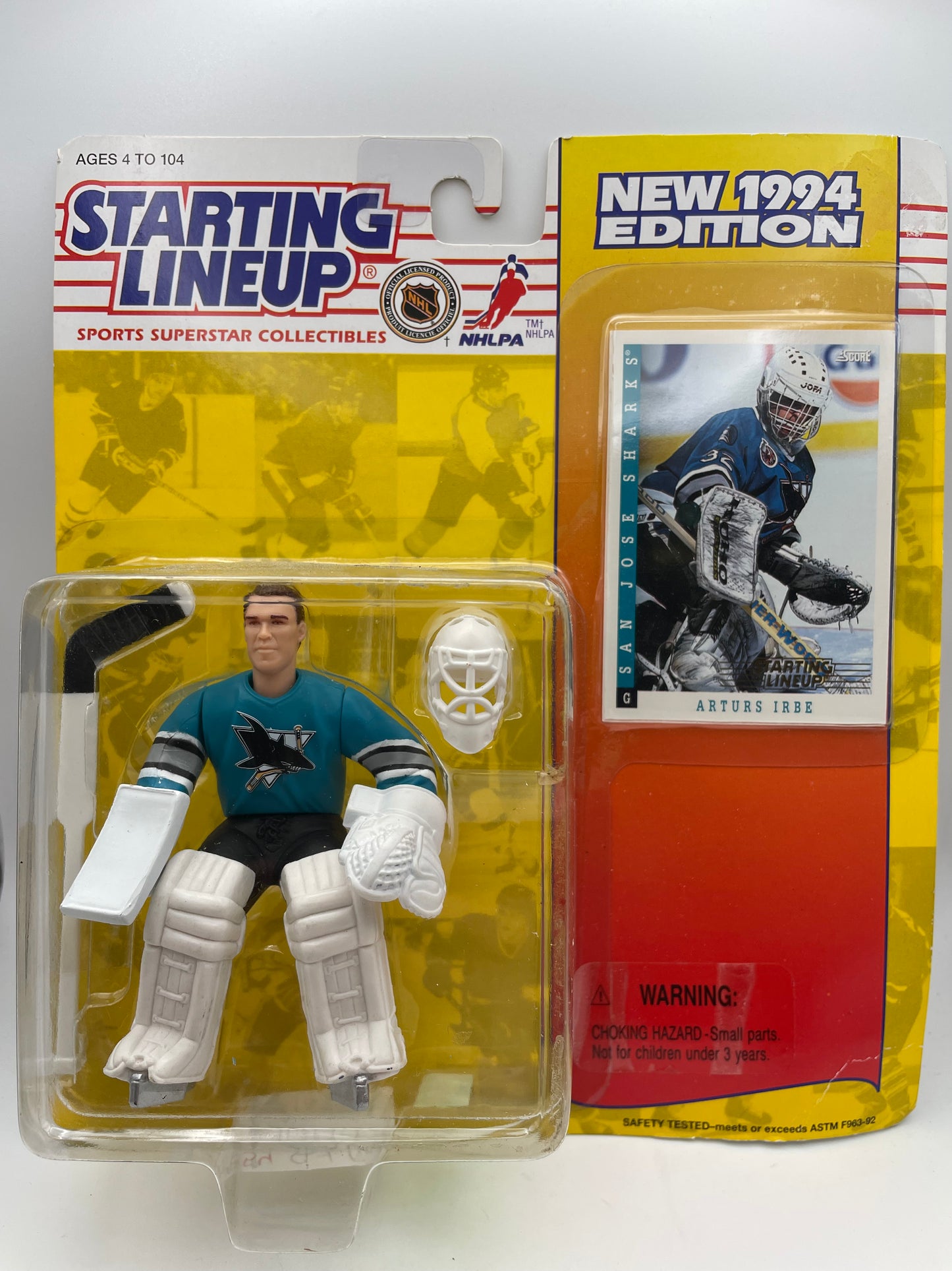 Starting Lineup - NHLPA - Arturs Irbe - San Jose Sharks 1994 #101894