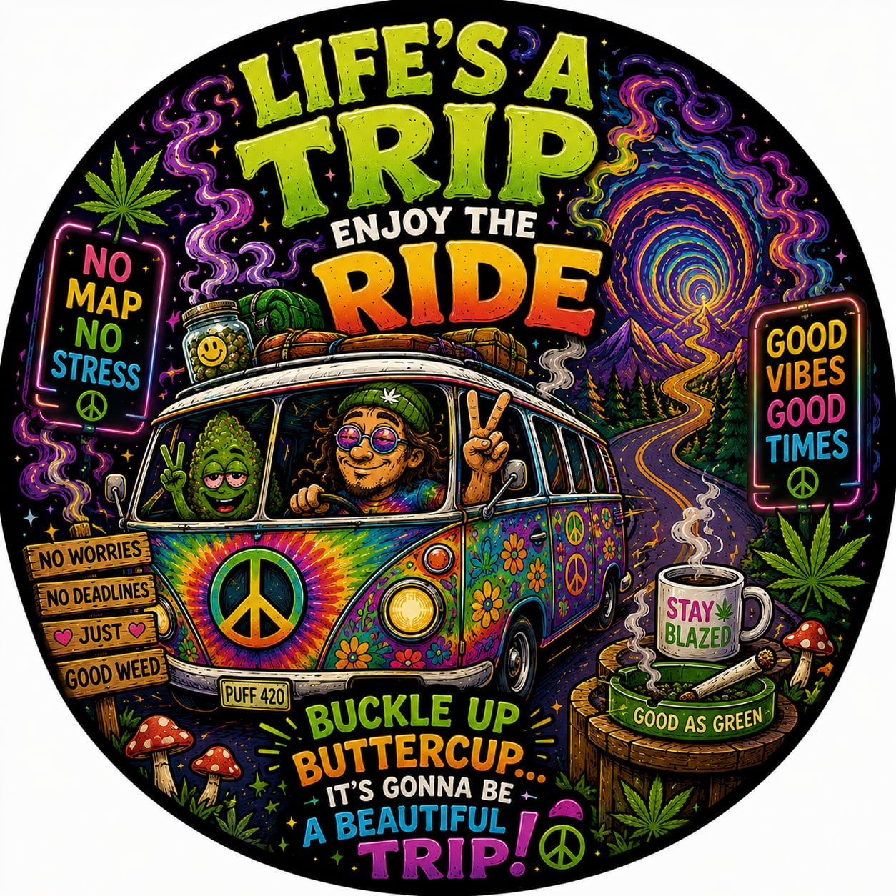 Buttons - WTHC-Radio - Life’s A Trip