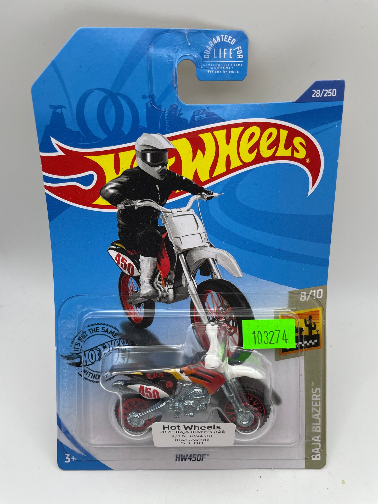 Hot Wheels - Baja Blazers - #28 8/10 HW450F Black/White 2020 #103274