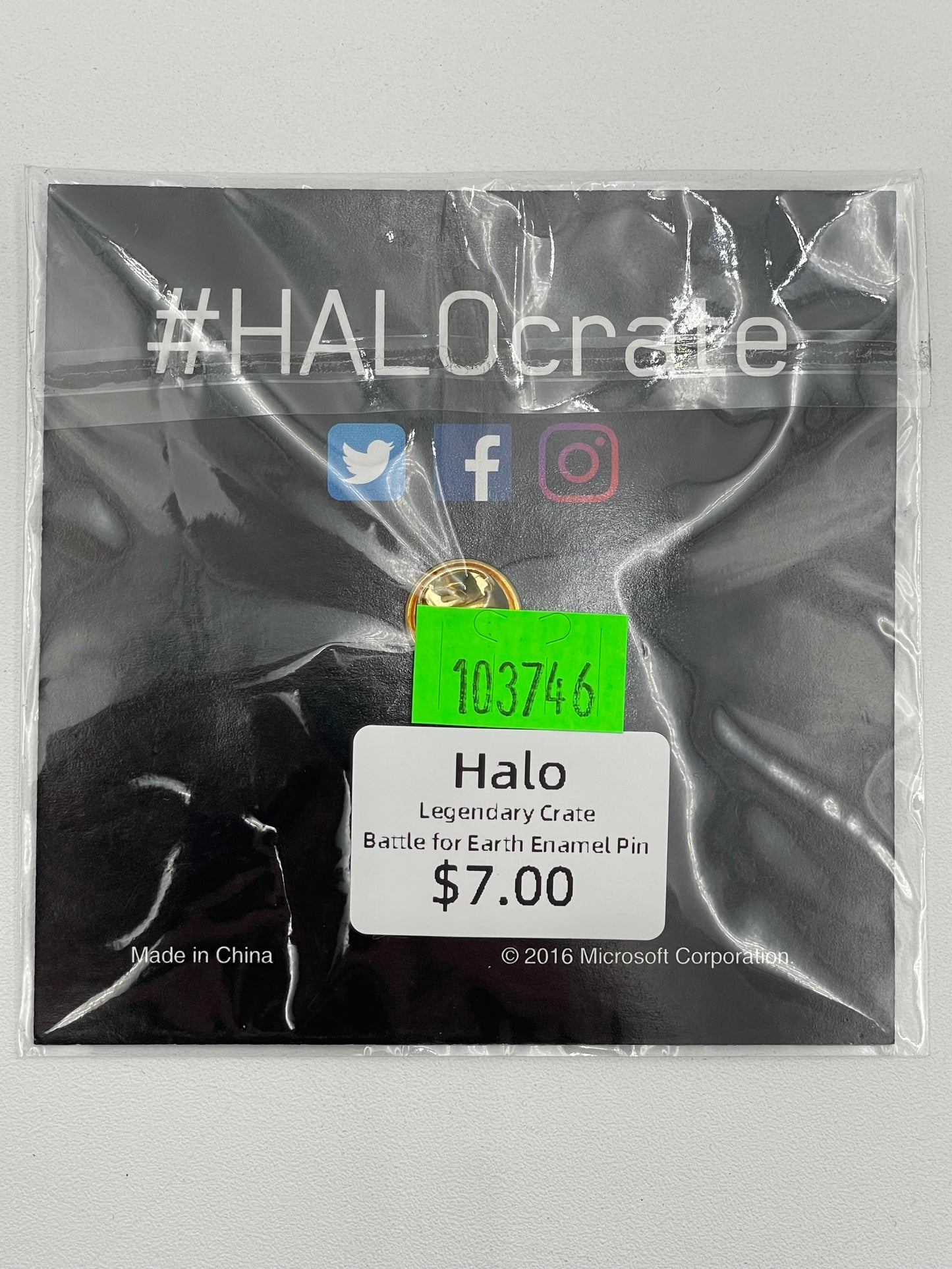 Halo - Legendary Crate Battle for Earth Enamel Pin 2016 #103746