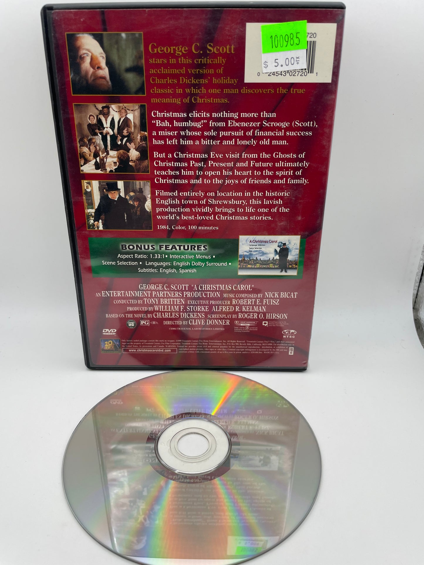 DVD - A Christmas Carol 1999 #100985