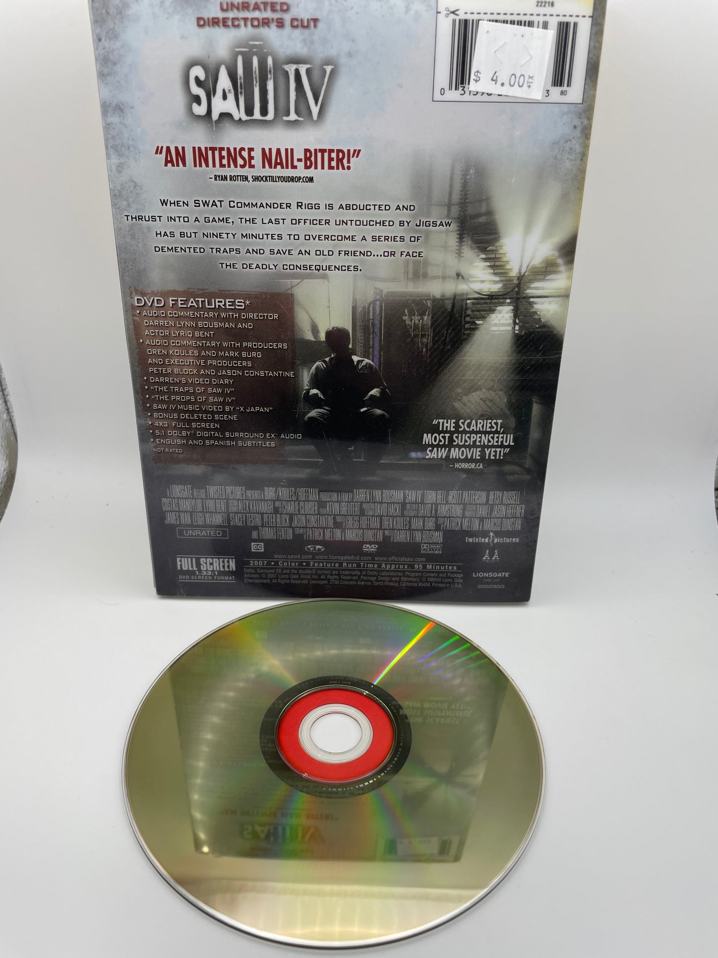 Dvd - Saw IV 2007 #100546