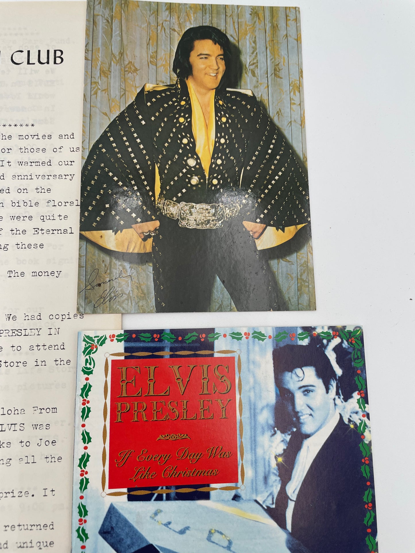 Elvis  - Fan Club Letter and Pics 1975 #102189