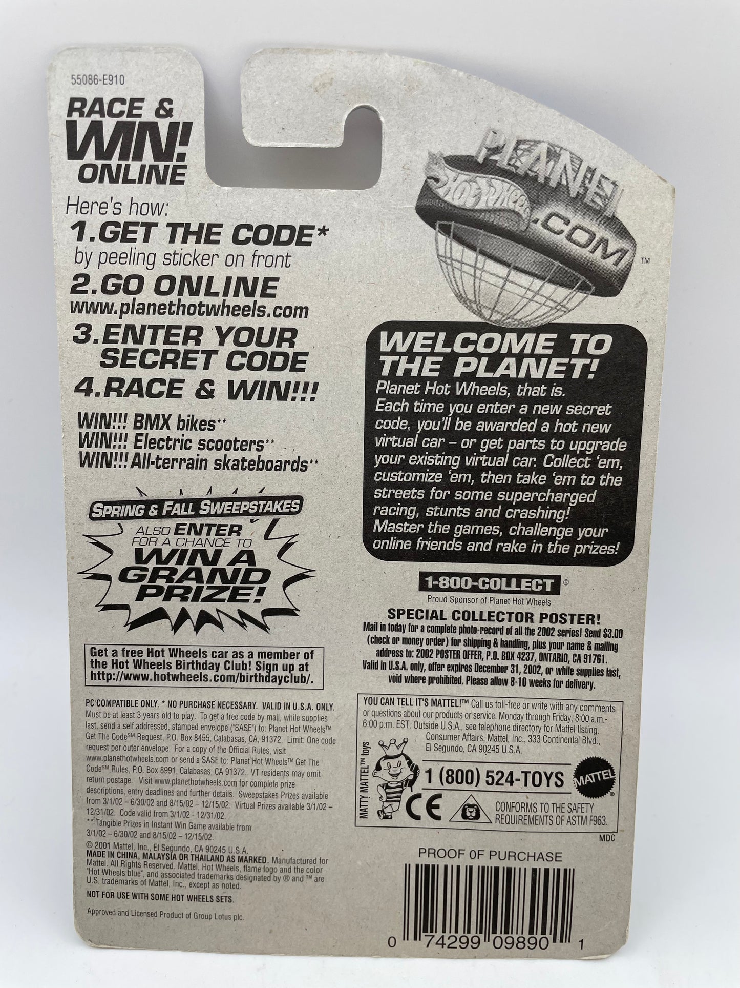 Hot Wheels - Lotus Elise 340R #201 - 2001 #101975