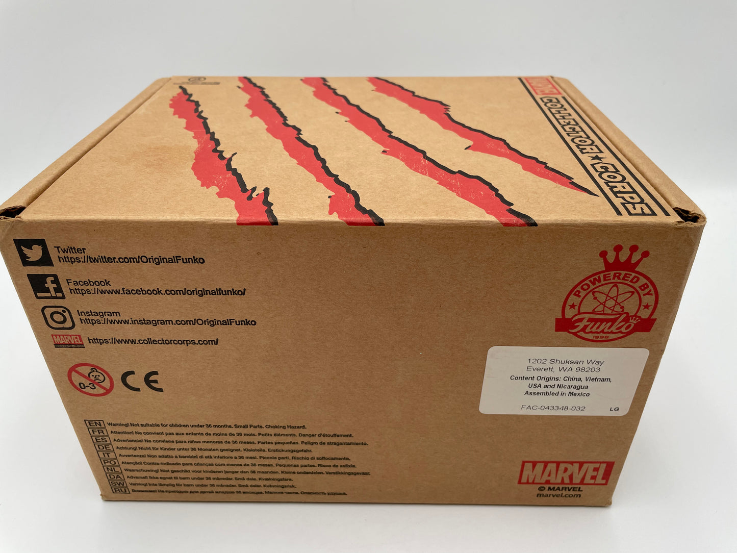 Marvel - Funko - Collector Corps EMPTY Box - Animal Instincts - #102765