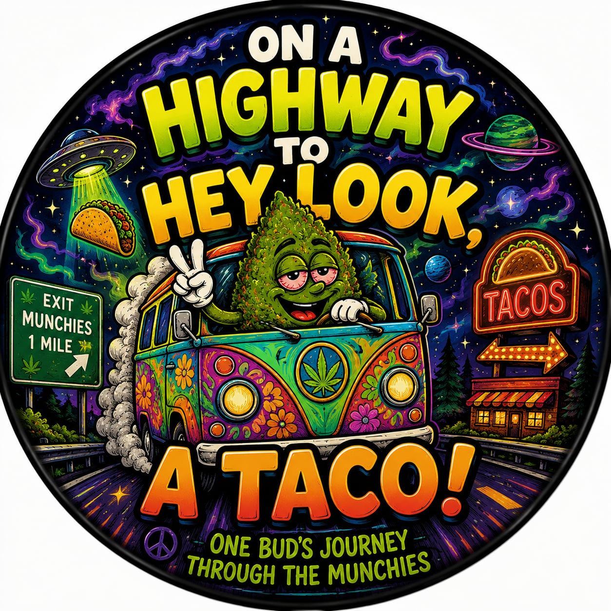 Buttons - WTHC-Radio - On A Highway