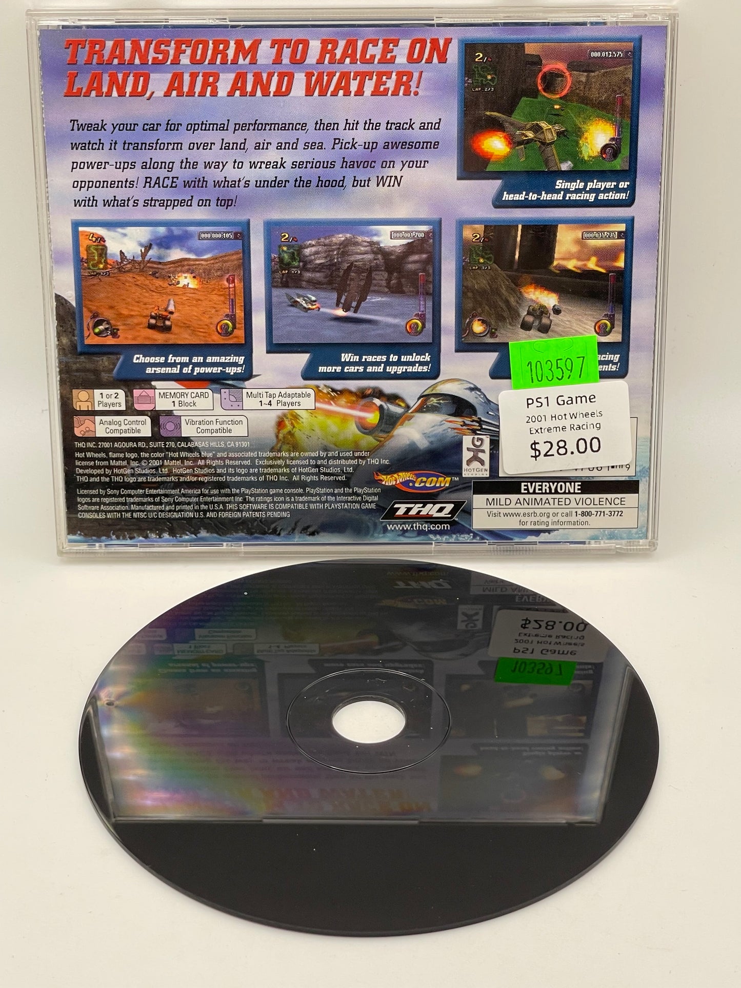 PS1 - Hot Wheels Extreme Racing 2001 #103597