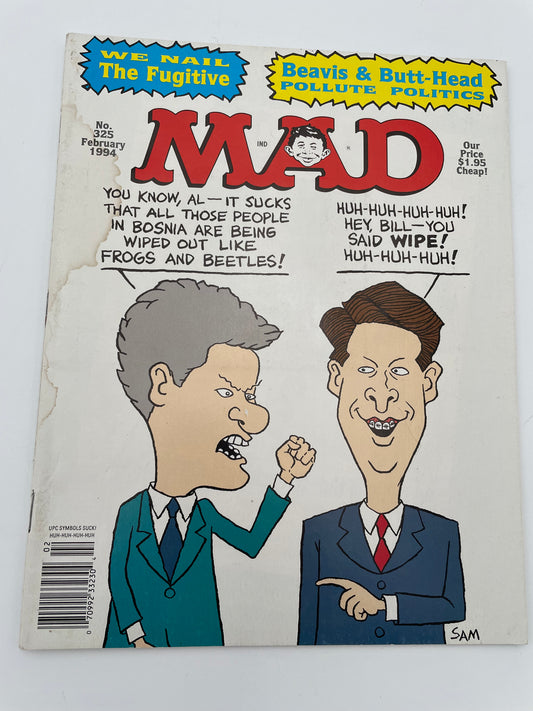 Mad Magazine - Beavis & Butthead #325 - February 1994 #101499
