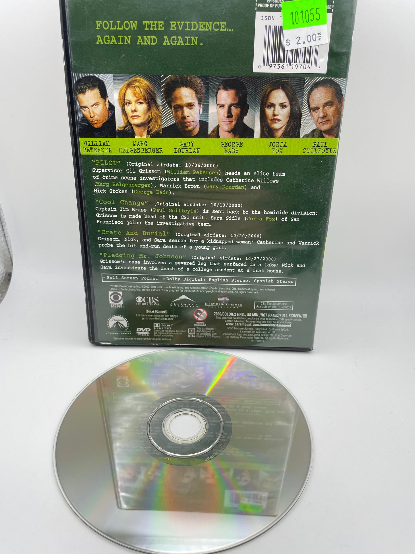 DVD - CSI Premier Episodes 2000 #101055