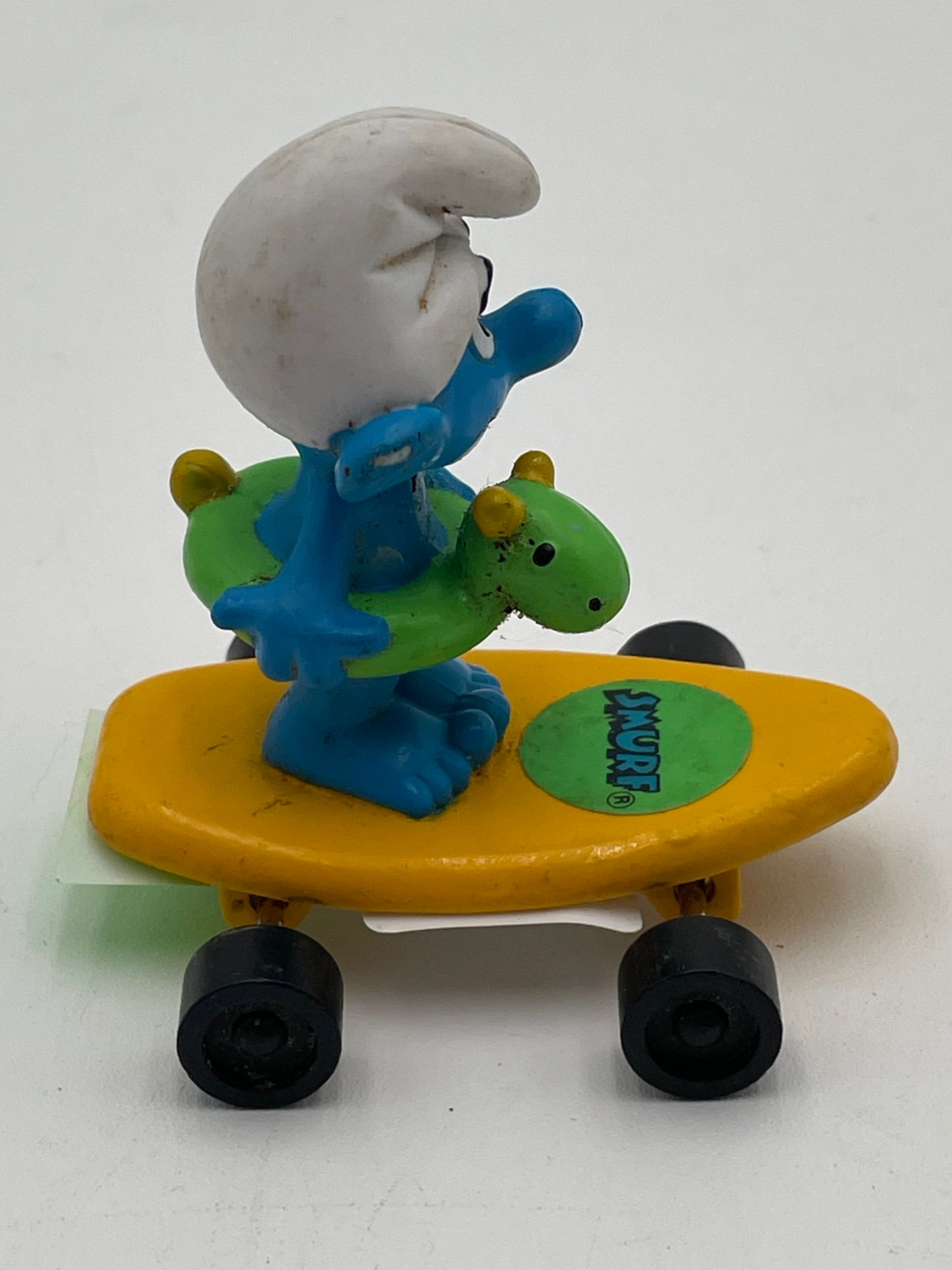 Smurfs - Hardees - Skateboard Smurf w/ Green Inner Tube 1990 #103877