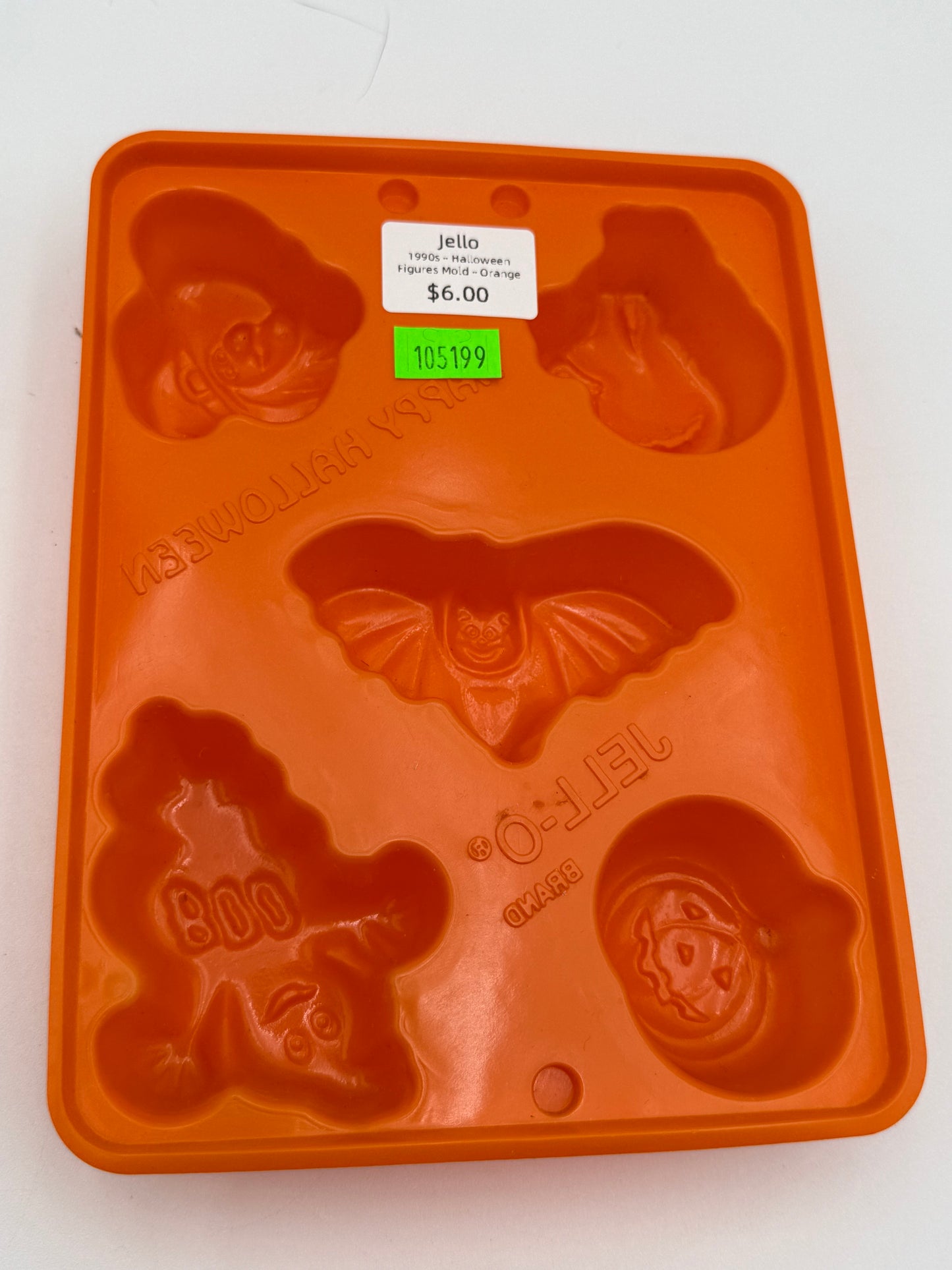 Jello - Halloween Figure Mold - Orange 1990s #105199