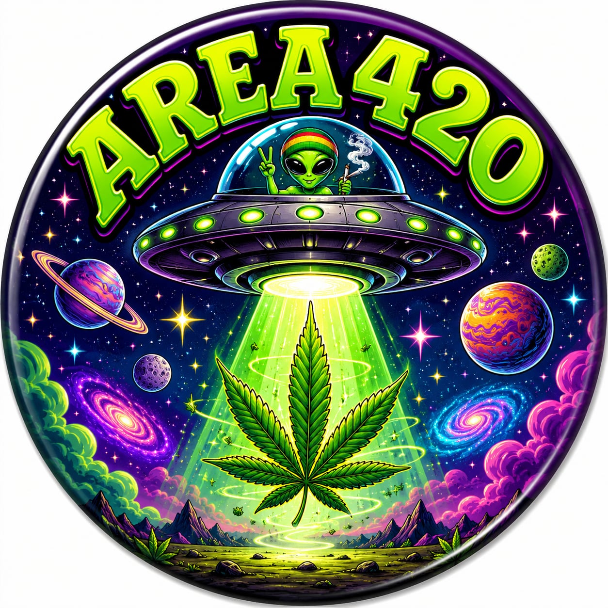 Buttons - WTHC-Radio - Area 420 #108064