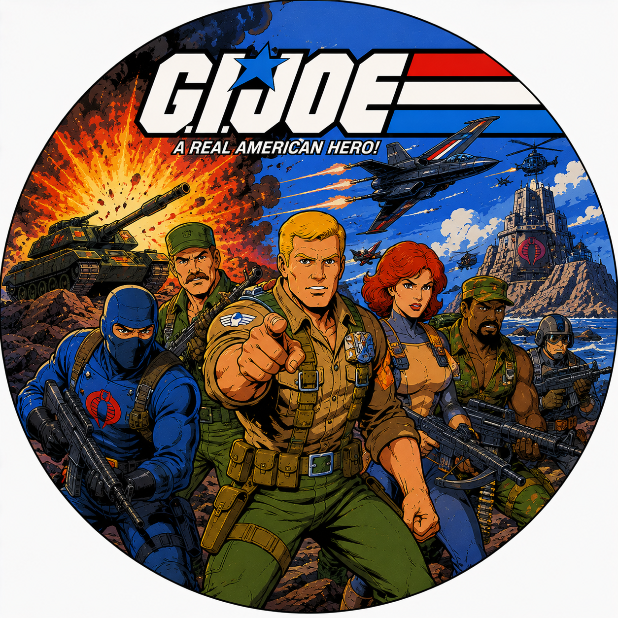 Button - 80s Theme - GI Joe