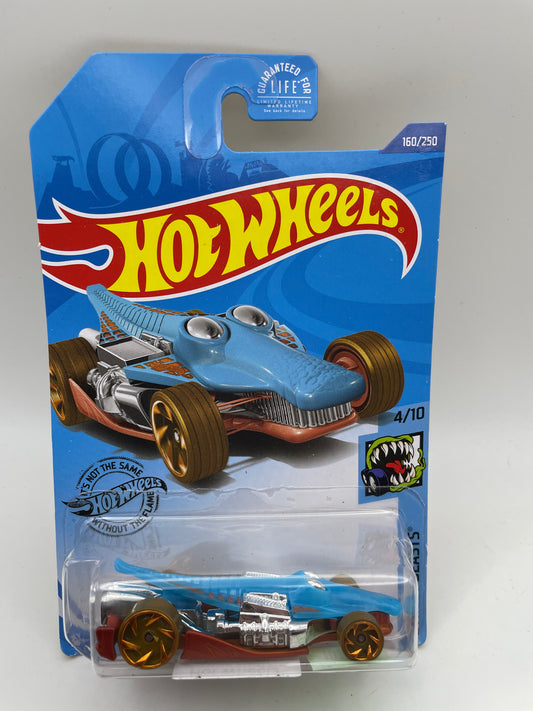 Hot Wheels - Street Beasts #160 4/10 Croc Rod Blue 2020 #103242