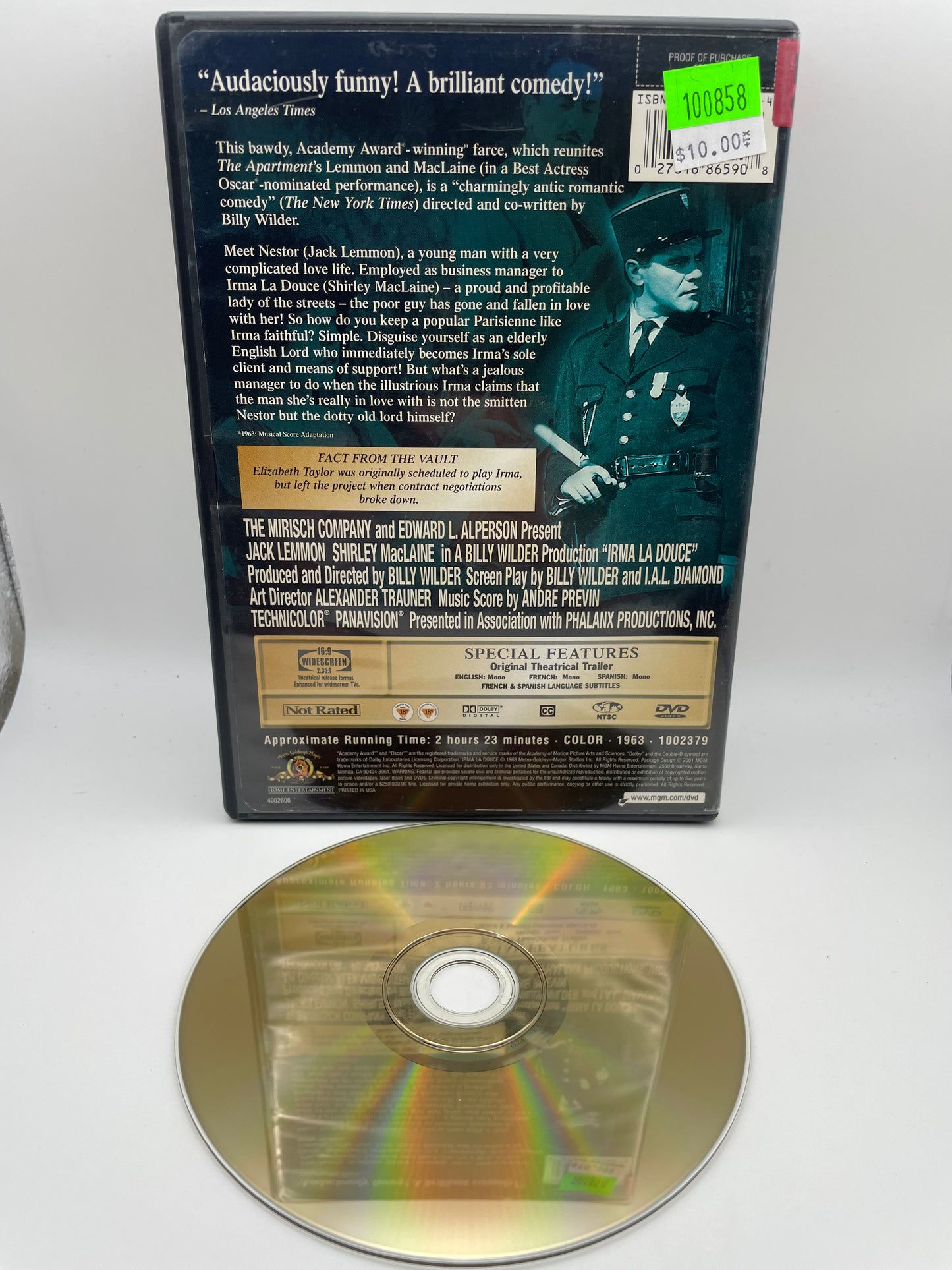 DVD - Irma La Douce #100858